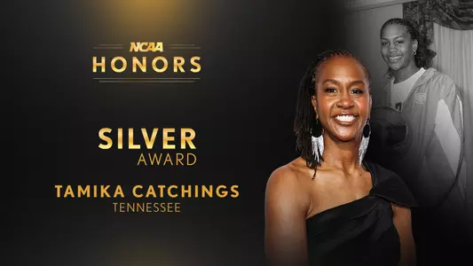Tamika Catchings NCAA Silver Anniversary graphic