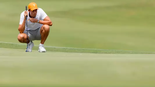 LOUDON, TN - September 06, 2024 - Josh Hill of the Tennessee Volunteers during the first round of 2024 Visit Knoxville Collegiate at Tennessee National in Loudon, TN. Photo By Andrew Ferguson/Tennessee Athletics