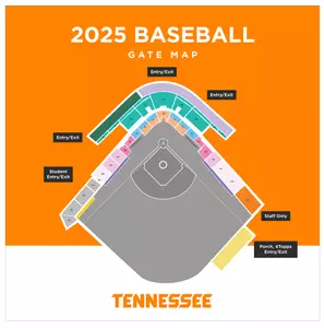Lindsey Nelson Stadium Gate Map 2025