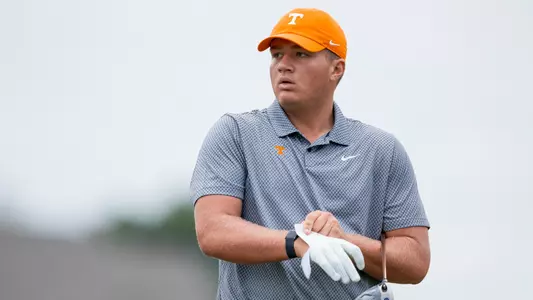 LOUDON, TN - September 07, 2024 - Jackson Herrington of the Tennessee Volunteers during the second round of 2024 Visit Knoxville Collegiate at Tennessee National in Loudon, TN. Photo By Andrew Ferguson/Tennessee Athletics