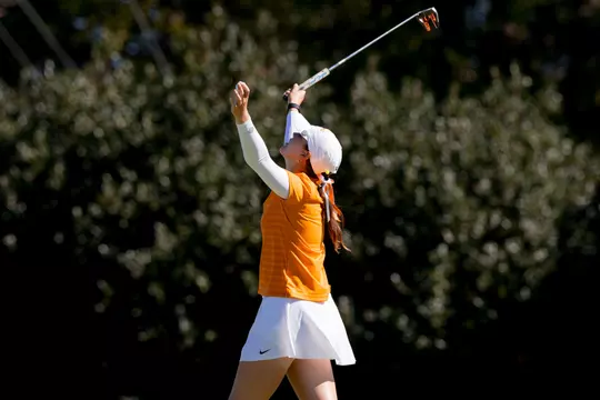 KNOXVILLE, TN - October 22, 2024 - Kyra Van Kan of the Tennessee Lady Volunteers during the third round of the 2024 Mercedes-Benz Collegiate Championship at Cherokee Country Club in Knoxville, TN. Photo By Andrew Ferguson/Tennessee Athletics