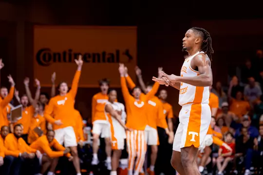 NASSAU, BS - November 22, 2024 - Guard Chaz Lanier #2 of the Tennessee Volunteers during the championship game of the Continental Tire Baha Mar Championship between the Baylor Bears and the Tennessee Volunteers at Baha Mar Resort in Nassau, BS. Photo By Andrew Ferguson/Tennessee Athletics