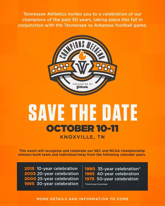 Champions Weekend Save the Date