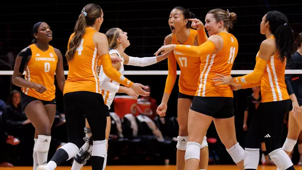 Anni Tang Celebrates after Tennessee Point