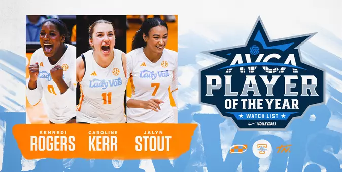 Kerr, Rogers, & Stout Named to AVCA Player of the Year Watch List