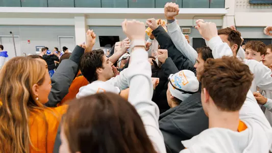 Team Huddle Before Dual Meet