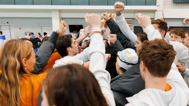 Team Huddle Before Dual Meet