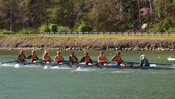 Tennessee Rowing Races Against Stanford at Melton Hill Lake