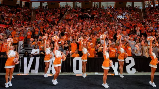 Tennessee Volleyball Fans Cheer Lady Vols During Home Match