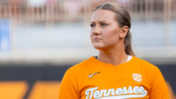 KNOXVILLE, TN - April 21, 2026 - Pitcher Sage Mardjetko #6 of the Tennessee Lady Volunteers during the game between the Radford Highlanders and the Tennessee Lady Volunteers at Sherri Parker Lee Stadium in Knoxville, TN. Photo By Andrew Ferguson/Tennessee Athletics