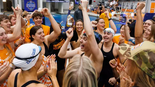 Tennessee Celebrates following individual win at SEC Championships