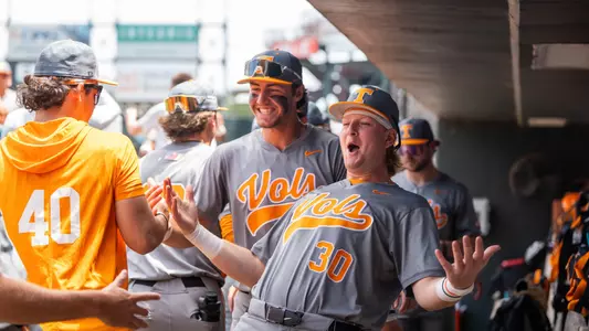 Trent Grindlinger Dugout Celebration at Oklahoma (May 16, 2026)