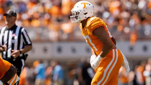 KNOXVILLE, TN - April 11, 2026 - Defensive lineman Kedric Golston II #87 of the Tennessee Volunteers during the 2026 Orange and White game at Neyland Stadium in Knoxville, TN. Photo By Kate Luffman/Tennessee Athletics