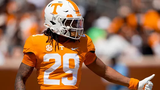 KNOXVILLE, TN - April 11, 2026 - Defensive back Jadais Richard #29 of the Tennessee Volunteers during the 2026 Orange and White game at Neyland Stadium in Knoxville, TN. Photo By Andrew Ferguson/Tennessee Athletics