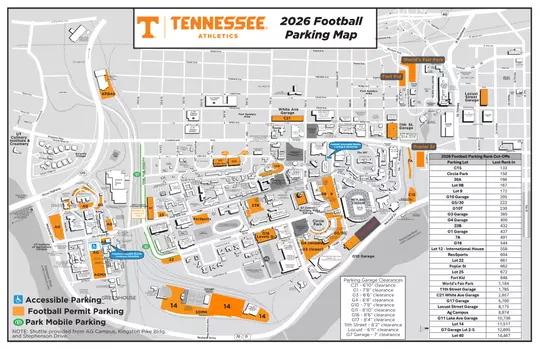 2026 Football Parking Map + Rank Cutoffs
