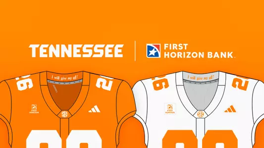 The partnership takes a significant step forward as First Horizon becomes the official jersey patch sponsor for Tennessee football, as well as volleyball, soccer, track and field, golf, tennis, cross country, swimming and diving, and rowing.