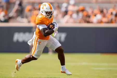 KNOXVILLE, TN - September 05, 2026 - Running back Javin Gordon #6 of the Tennessee Volunteers during the game between the Furman Paladins and the Tennessee Volunteers at Neyland Stadium in Knoxville, TN. Photo By Andrew Ferguson/Tennessee Athletics