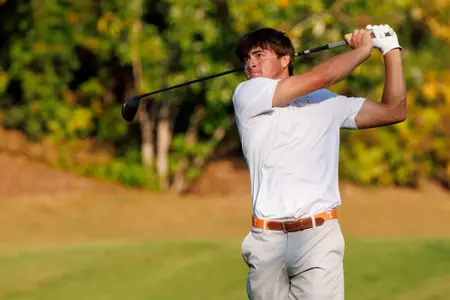 KNOXVILLE, TN - August 31, 2026 - Chase Kyes of the Tennessee Volunteers during round one of the 2026 Visit Knoxville Collegiate at Fox Den Country Club in Knoxville, TN. Photo By Kate Luffman/Tennessee Athletics