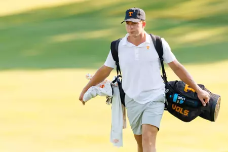 KNOXVILLE, TN - August 31, 2026 - Bruce Murphy of the Tennessee Volunteers during round one of the 2026 Visit Knoxville Collegiate at Fox Den Country Club in Knoxville, TN. Photo By Kate Luffman/Tennessee Athletics