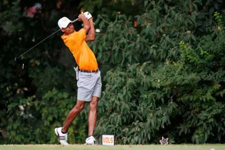 KNOXVILLE, TN - September 01, 2026 - Rudy Sautron of the Tennessee Volunteers during round three of the 2026 Visit Knoxville Collegiate at Fox Den Country Club in Knoxville, TN. Photo By Drew Garrison/Tennessee Athletics