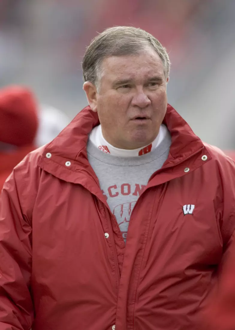 Father Mike at the Wisconsin Badgers football game against the Buffalo Bulls at Camp Randall Stadium on November 18, 2006 in Madison, Wisconsin. The Badgers beat the Bulls 35-3. (Photo by David Stluka)
