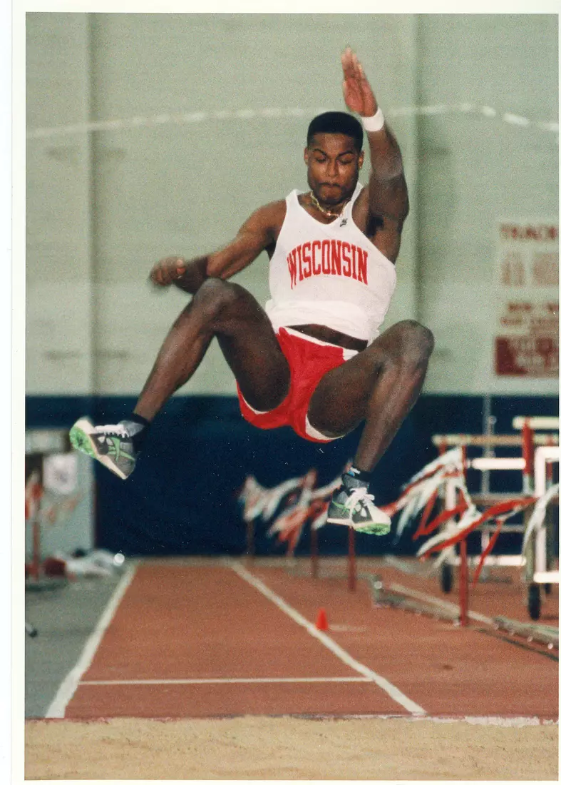 Reggie Torian long jump competition