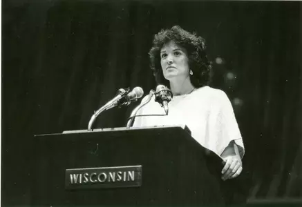 Carie Graves at 1984 Women's HOF induction