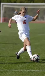 Laurie Nosbusch is tied for the lead in the Big Ten for goals and points in conference games.