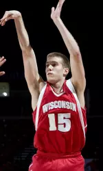 <b>Junior Brett Valentyn first started wearing number 15 because it was the smallest jersey on his youth AAU team.</b>