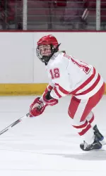 <b> Freshman Brianna Decker had two goals in UW's 3-0 win. </b>