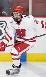 <b>Sophomore Brooke Ammerman converted on a penalty shot  in the second period against Ohio State.</b>