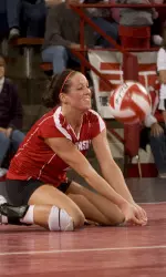 Kim Kuzma had a team-high 13 digs