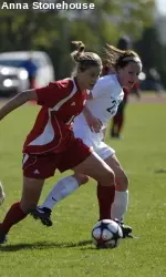 <b>Sophomore forward Laurie Nosbusch was named second-team All-Big Ten after earning Big Ten All-Freshman Team honors last season.</b>
