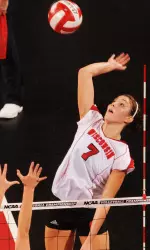 Senior Brittney Dolgner will be honored before Saturday's match along with senior Caity DuPont.