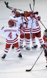 <b> Wisconsin looks to get its first road sweep this weekend against the Friars.</b>