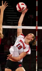 Caity DuPont led the Badgers with 14 kills.
