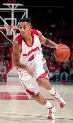 <b>Ryan Evans notched five blocks, two steals, and 12 points in his first competitive game as a Badger.</b>