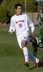 <b>Pablo Delgado scored his first goal of the season to lift the Badgers to a 1-0 win</b>
