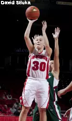 Alyssa Karel action shot from the Green Bay game during the 2009 season