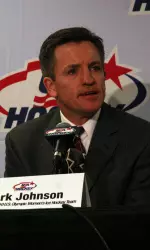 <b> 2010 Olympic Women's Ice Hockey Head Coach Mark Johnson </b>
