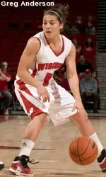 Rae Lin D'Alie led the Badgers with six assists and six steals.