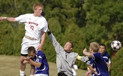 <b>Mark Roos' first career goal also was the game-winner for the Badgers on Sunday</b>