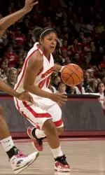 Jade Davis scored a season-high 10 points vs. Michigan