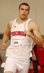 <b>David Grzesiak's career-best pentathlon score has Wisconsin out to an early lead in the Badger Quad</b>