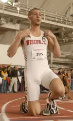 <b>Andrew Milenkovski won a pair of events for the Badgers on Saturday</b>