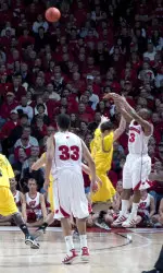 <b>Senior Trevon Hughes scored 20 points in Wednesday's win over Michigan.</b>