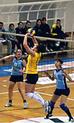 Jackie Simpson playing in Cyprus.