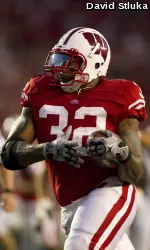 <b>John Clay rushed for 104 yards and two touchdowns in the Badgers' win over No. 1 Ohio State.</b>