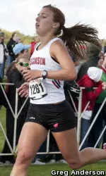 <b>Freshman Emily Sisson scored a 14th-place finish in her collegiate debut Saturday</b>