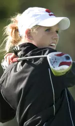 <b>Lindsay Danielson leads the Badgers with a three-under-par 147</b>